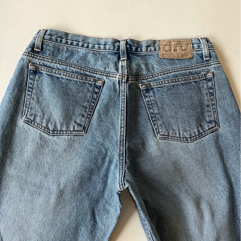 Vintage American Eagle Jeans 100% cotton non-stretch rigid 12 petite - Picture 9 of 9